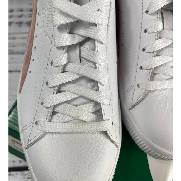 Puma Women's Clyde Bridal Rose Sneakers White Size 10 - Picture 2 of 8